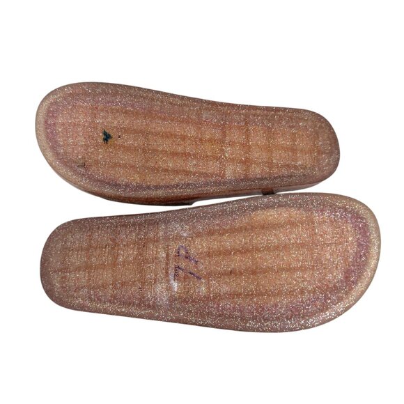 Kate Spade Splash Glitter Rubber Jelly Slip On Sandals Slides Women's Size 9 - Picture 9 of 10